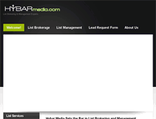 Tablet Screenshot of hybarmedia.com